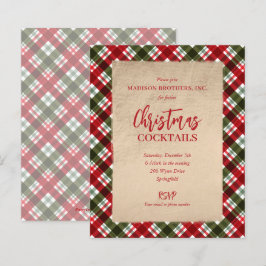 予算メリークリスマスオンプレイドパーティの招待状