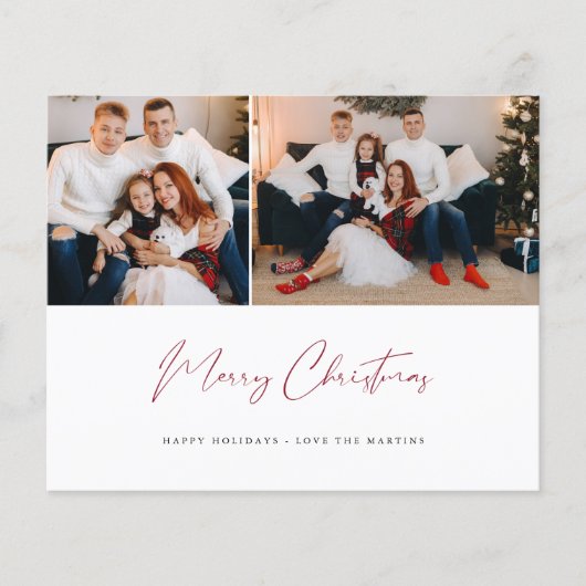 予算メリークリスマススクモダンリプト2枚の写真 チラシ (正面)