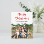 予算メリークリスマススクリプトフォトカード (スタンド正面)