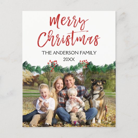 予算メリークリスマススクリプトフォトカード チラシ (正面)