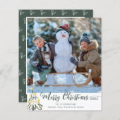 予算メリークリスマスツリーの写真年レビュー (正面/裏面)