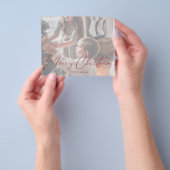 予算メリークリスマスフォト数々のミニマリスト チラシ (手)