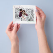 予算メリークリスマスミニマルモダンリストフォトフライ チラシ (手)