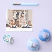 予算メリークリスマスモダン手書き写真 チラシ (シングル)