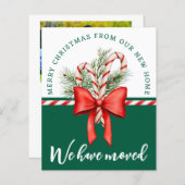 予算メリークリスマス写真の引越しのお知らせ (正面/裏面)