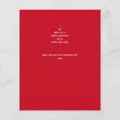 予算メリークリスマス手書き&レッドフライヤー チラシ (裏面)