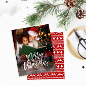 予算メリークリスマス書道縦写真