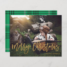 予算メリークリスマス金ゴールドグリッタースクリプトの写真