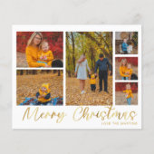 予算メリークリスマス金ゴールド6フォトバッファローチェック チラシ (正面)