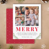 予算メリークリスマス3フォトコラージカード