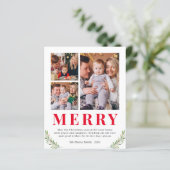 予算メリークリスマス3フォトコラージカード (スタンド正面)
