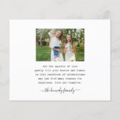 予算メリークリスマス5家族の写真コラージュ (裏面)