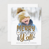 予算メリークリスマスY'Allフォトスクリプアートト (正面/裏面)