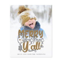 予算メリークリスマスY'Allフォトスクリプアートト