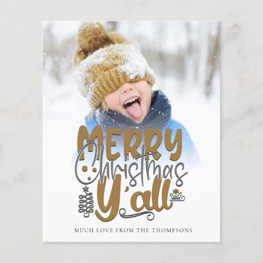 予算メリークリスマスY'Allフォトスクリプアートト (正面)