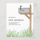 予算メールボックスの新しいアドレスの移動のお知らせ (正面)