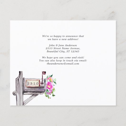 予算メールボックスフローラの新しいホーム移行のお知らせ (裏面)