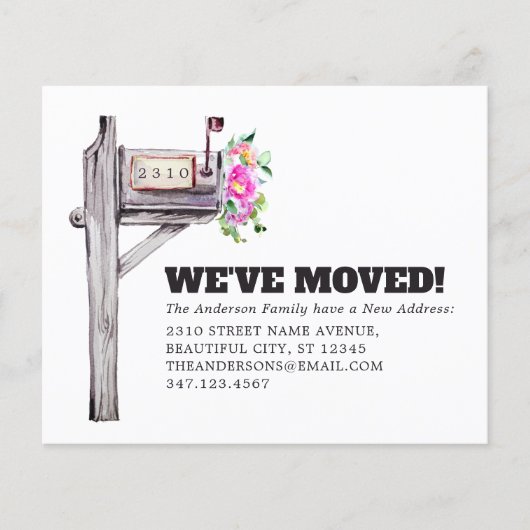 予算メールボックスフローラの新しいホーム移行のお知らせ (正面)