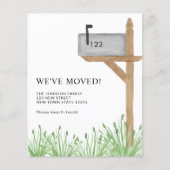 予算メールボックス引っ越しましたの移動告知 (正面)