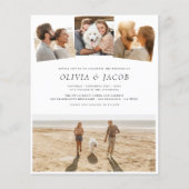 予算モダンとミニマエレガントリの写真結婚 (裏面)