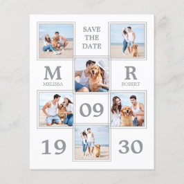 予算モダンの写真結婚コラージュ日付の保存