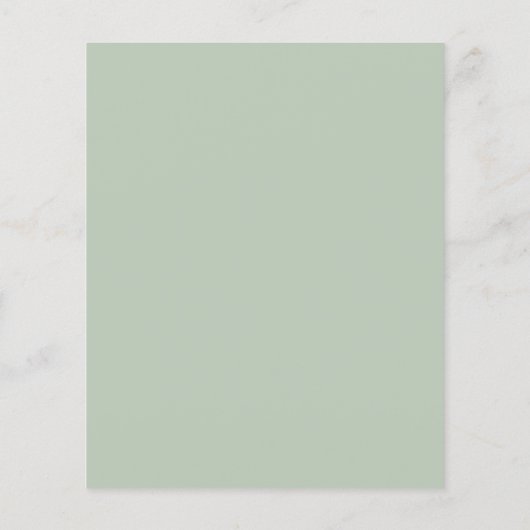 予算モダンエレガントフローラ結婚式日付の保存 (裏面)