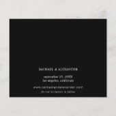 予算モダンシック写真BW日付日付の保存 (裏面)