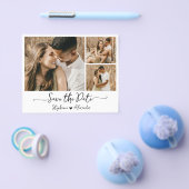 予算モダンタイポグラフィコラージュ日付の保存 チラシ (シングル)