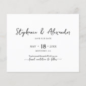 予算モダンタイポグラフィコラージュ日付の保存 チラシ (裏面)