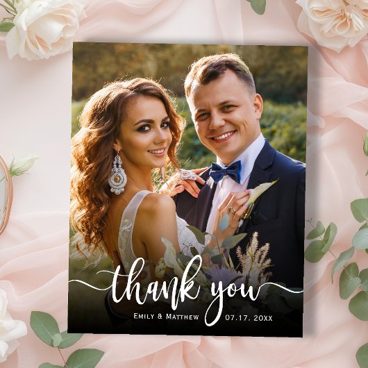 予算モダンタイポグラフィ2写真結婚の感謝