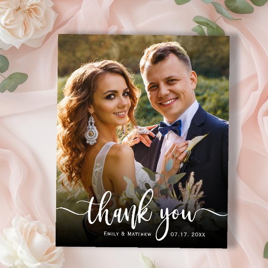 予算モダンタイポグラフィ2写真結婚の感謝