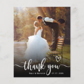 予算モダンタイポグラフィ2写真結婚の感謝 (正面)