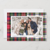 予算モダンタータンチェッククラシックPlaid One Photo シーズンカード (正面)