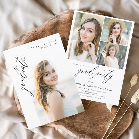 予算モダントレンディー写真卒業パーティー