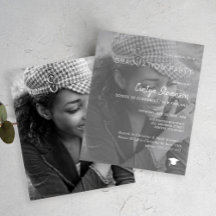 予算モダンフォト卒業パーティーの招待