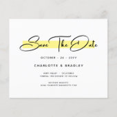 予算モダンミニマリストスクリプト日付の保存 (正面)