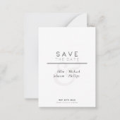 予算モダンミニマルエレガントの保存 ノートカード (正面)