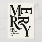 予算モダンミニマルシンプルクリーム シーズンポストカード (正面)