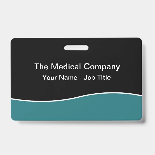 予算モダンミニマルスタッフ名バッジ バッジ (正面)