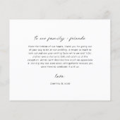 予算モダンミニマル写真サンキューカード チラシ (裏面)