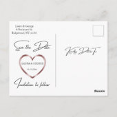 予算モダンミニマル写真保存 ポストカード (裏面)