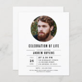 予算モダン写真お祝い (正面/裏面)