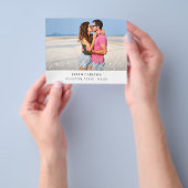 予算モダン写真と書道4 W保存日 チラシ (手)