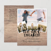 予算モダン写真婚約発表 (正面/裏面)