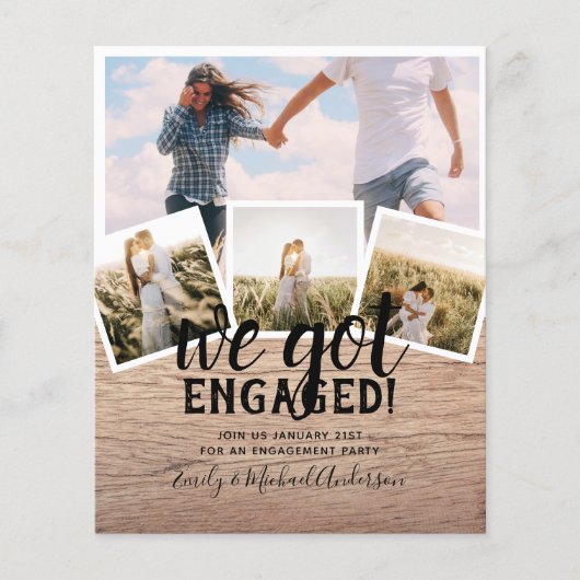 予算モダン写真婚約発表 (正面)