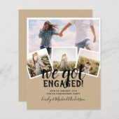 予算モダン写真婚約発表 (正面/裏面)