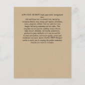 予算モダン写真婚約発表 (裏面)