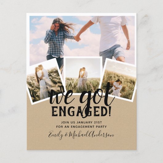 予算モダン写真婚約発表 (正面)