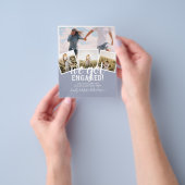 予算モダン写真婚約発表 チラシ (手)