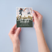 予算モダン写真婚約発表 チラシ (手)